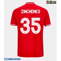 Camisa de Futebol Nottingham Forest Oleksandr Zinchenko #35 Equipamento Principal 2025-26 Manga Curta